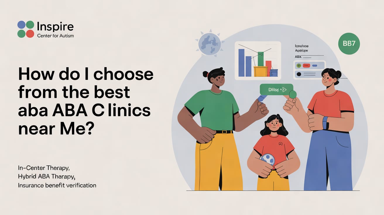 Illustration for How Do I Choose From the Best ABA Clinics Near Me? — Applied behavior analysis therapist